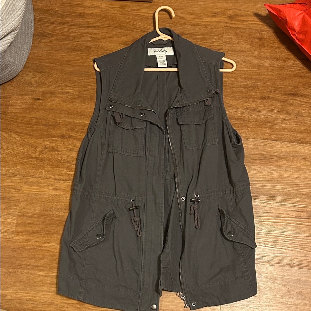Sebby Charcoal Gray Vest